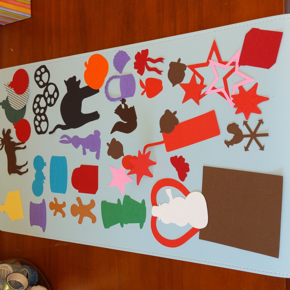 Vtg CM Die Cut Paper Shapes Holidays Seasons Celebration Creative Memories Lot